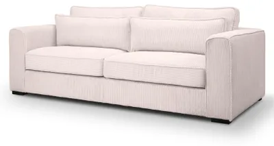Produktbild von Sofa "Canedo" in grau-beige Cord Couch 3-Sitzer 241 cm