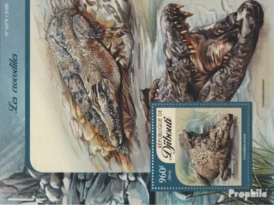 Produktbild von Briefmarken Dschibuti 2016 Mi Block 170 (kompl. Ausg.) postfrisch Krokodile