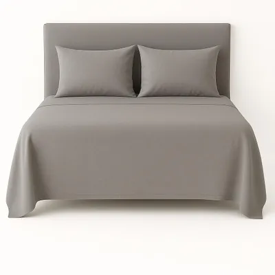 Produktbild von Weiches Flanell-Bettlaken 160x200 cm Hellgrau