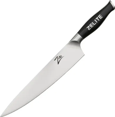 Produktbild von Zelite 25,4 cm Kochmesser, Profi Messer aus Deutschem Edelstahl, Japanisch Inspirierte Scharfe Messer für Küche, Scharfes Koch Messer zum Schneiden Hacken Zerkleinern, Küchenmesser Extrem Scharf