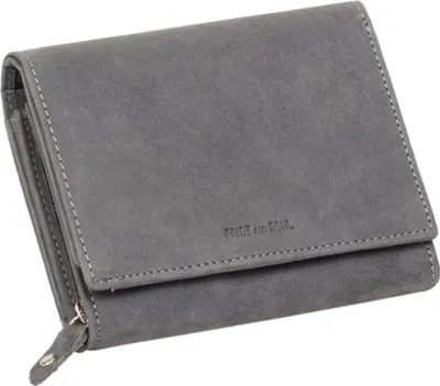 Produktbild von PRIDE&SOUL Damengeldbörse RFID aus Leder grau