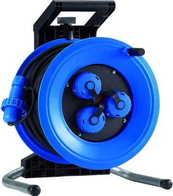 Produktbild von HEDI K3000TD Kunststoff-Kabeltrommel Professional Plus 320,  leer, blau