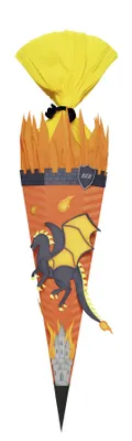 Produktbild von URSUS Schultüten Bastelset "Drache" 6 eckig 68 cm