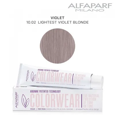 Zdjęcie produktu dla Alfaparf Milano Color Wear 10.02 Irisé - Jasny fiolet popielaty, 60ml