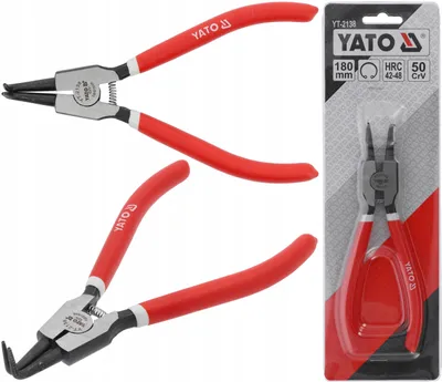 Produktbild von YATO Außensperrzange gebogen 180 mm Werkzeug Stahl