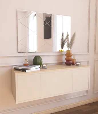 Immagine prodotto di Skye Decor, Vocal - Bianco, Specchio, Bianco, 50 x 2,2 x 75 cm