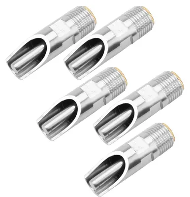 5er Set Schweine-Trinknippel aus Edelstahl, automatisch