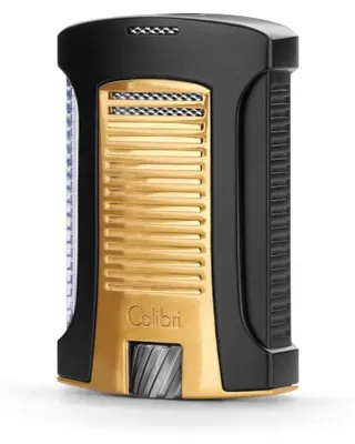 Produktbild von Colibri 1928 Daytona LI770T - Zigarrenfeuerzeug Jet Flamme - extra großer Tank, gelbgold-schwarz