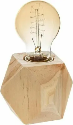 Image de Lampe de table en bois e27 (ampoule non incluse)