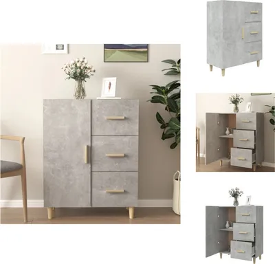 Obrázok produktu pre vidaXL Príborník betón sivý 69,5x34x90 cm materiál na báze dreva - Príborníky