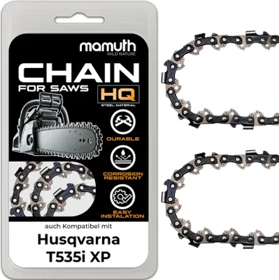 Produktbild von 2x Sägekette Kettensäge 25cm 1,1mm 3/8" 40 TG TG für Husqvarna T535i XP