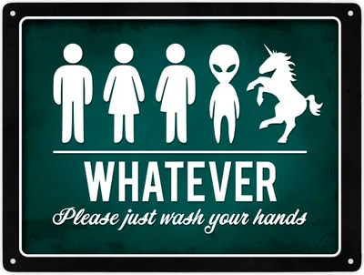 Produktbild von Whatever - Please just wash your hands Metallschild XXL Schild Blechschild