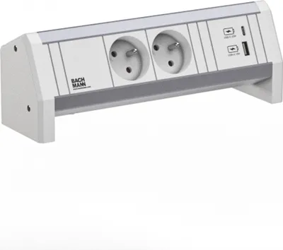 Obrázok produktu pre Bachmann Desk 2Xcee7/3 1Xusb A/C 22W Gst18 Ral9010