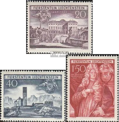 Produktbild von Briefmarken Liechtenstein 1949 Mi 281-283 (kompl.Ausg.) gestempelt Schellenberg