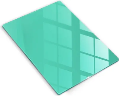 Produktbild von Glasschneideplatte - Herdabdeckplatte - 40x52 cm - Schneidebrett - Spritzschutz - Grüne Farbe