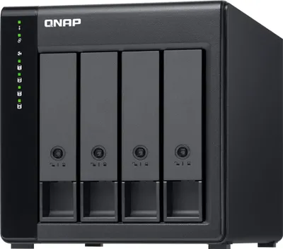 Produktbild von QNAP TL-D400S - Festplatten-Array - 4 Schächte (SATA-600) - SATA 6Gb/s (extern)
