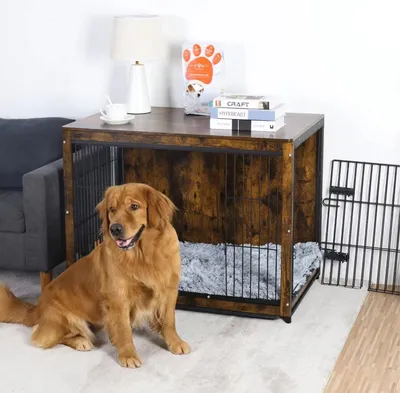 Image de Bolt Edge Vintage Hundebettenen - 97 cm - Niches pour chiens - Métal - Kennel - Endtisch-Design