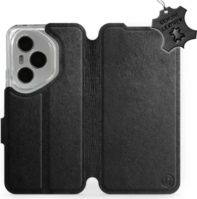 Produktbild von Echtleder Handyhülle für Honor 400 Pro 5G, Mobiwear Leather, Schwarz
