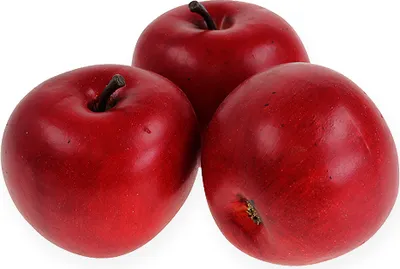Produktbild von Deko-Apfel Rot 6,5cm 12St Künstliche Früchte Weihnachtsdeko Herbstdeko, 12 Stück