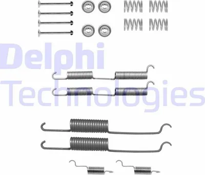 Produktbild von DELPHI Zubehörsatz Bremsbacken LY1138 Hinten passend für MERCEDES-BENZ 100 Bus (631)