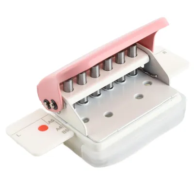 Produktbild von 99H9 Locher 26 Loch 30 Loch 20 Loch Papier A4 B5 A5 Loseblatt Manuelle Stanzmaschine Rosa