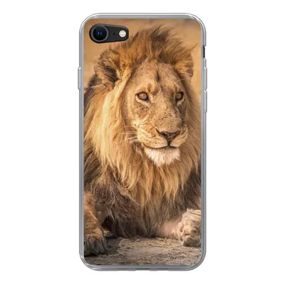 Produktbild von MuchoWow® Handyhülle Schutzhülle Hülle für iPhone 8 Löwe - Nahaufnahme - Savanne Silikon Softcase Handy Hülle - Schutzhaube