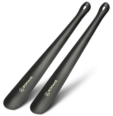 Obrázek produktu pro Nůžky na obouvání, dlouhé, 42 cm, kov, černé, sada 2 kusů