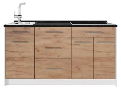 Obrázek produktu pro Kuchyňský blok Vicco Fame-Line Zlatý mocný dub/Bílá 150 cm bez pracovní desky, Model 62789
