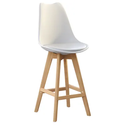 Produktbild von 2er-Set LAMOCA | Schalen Barhocker | Weiß | Kunststoff | Barhocker Design, Hotel Hocker