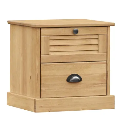 Imagen del producto de Mesita de noche VIGO madera maciza de pino 42x35x42 cm