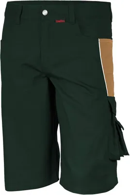 Produktbild von Qualitex kurze Arbeitshose - strapazierfähige PROfessionals Shorts aus faserverstätktem Gewebe - in Farbe: oliv/khaki - Herren: 50 - Damen: 44