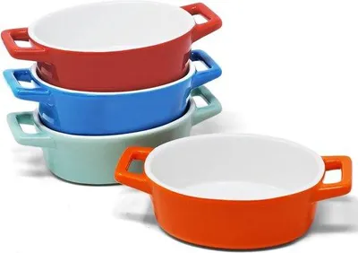 Produktbild von Famanu Mini-Auflaufformen - Set mit 4 kleinen Keramikschalen