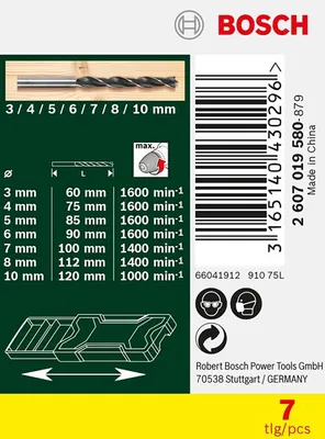 Produktbild von Mini-X-Line-Holzbohrer-Set, 7-teilig