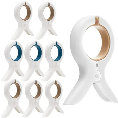 Produktbild von Solidchoice - 9 große Handtuchclips für Liegestühle