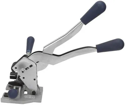Produktbild von Manuelle Bandspanner - Verriegelung Verpacken Zange - Pakete Befestigung - 3-in-1 Integriertes Design - 12-16 mm Bandbreite - Silber
