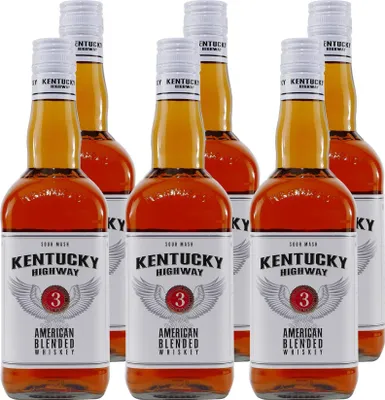 Produktbild von Kentucky Highway American Blended Whiskey (6 x 0,7L)
