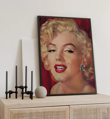 Produktbild von Poster Marilyn Monroe 1961, groesse_poster:30x40 cm, groesse_rahmen:schwarz 30x40 cm