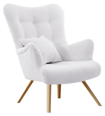 Produktbild von MIRJAN24 Sessel Zawil Boucle, Vintage Relaxsessel, Polstersessel, Wohnzimmersessel vom Hersteller (Farbe: Baloo 2073)