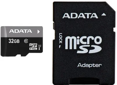 Obrázek produktu pro ADATA Premier microSDHC UHS-I U1 Class 10 32 GB, 32 768 MB, Micro Secure Digital High-Capacity (MicroSDHC), 30 MB/s, zkušební verze Norton Internet Security, 0,25 g, 11 mm