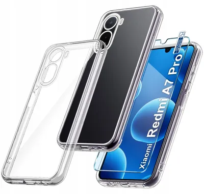 Produktbild von Farblose Schutzhülle für das Xiaomi Redmi A7 Pro – Verstärkte Clear Case 2 mm + 9H-Glas