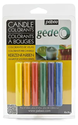 Obrázok produktu pre Pebeo Gédéo sada farieb do sviečok – 6 ks