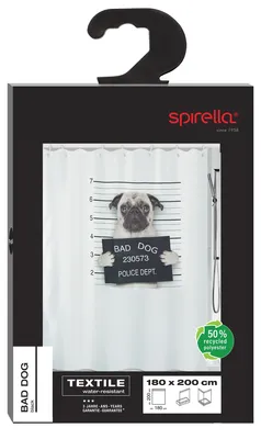 Produktbild von Spirella 7610583184702, Abbildung, Ring, Polyester, Schwarz, Weiß, 30 °C, 2000 mm