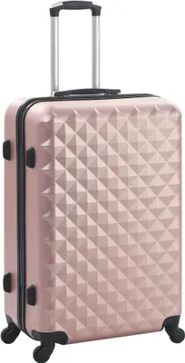 Image de vidaXL Ensemble de trolleys à coque dure 3 pcs. Or rose ABS