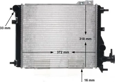 Produktbild von MAHLE CR 1115 000S Kühler Wasserkühler Motorkühler für HYUNDAI GETZ (TB)