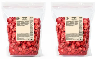 Produktbild von KoRo I Gefriergetrocknete Erdbeerscheiben 2 x 350 g
