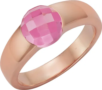 Produktbild von Jamelli Ring 925/- Sterling Silber rot 054 (17,2) Quarz (beh.) pink 300270061J