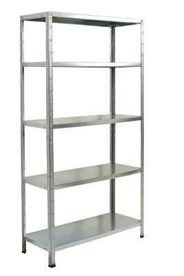 Produktbild von SCHULTE Regalwelt Steckregal mit 5 PowerMAX Fachböden, 65 kg Tragkraft, 190x100x40 cm (HxBxT), verzinkt