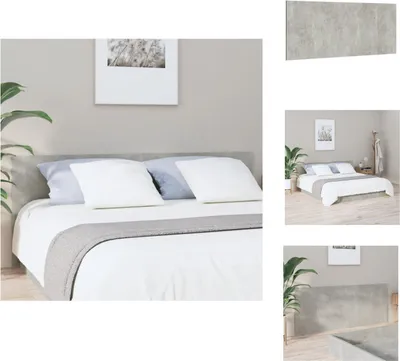 Imagen del producto de vidaXL Cabecero gris cemento, 200x1,5x80 cm, material de madera - Cabecero y piecero