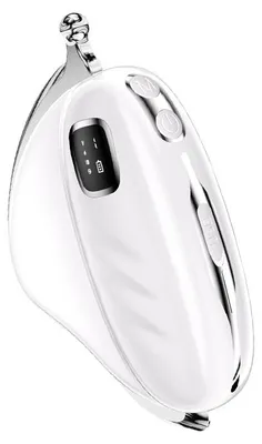 Produktbild von Faszienmassagegerät elektrisch, Muskelmassagegerät mit Wärmefunktion, Vibration & Rotlicht, kabelloses Massagegerät für Körper, Rücken und Entspannung