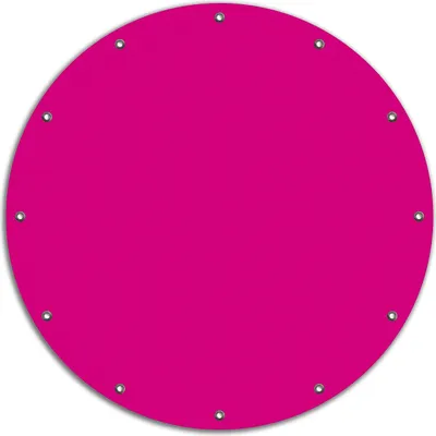 Produktbild von Wallario rundes Outdoor-Poster für Garten oder Balkon, Motiv Pink, 90 cm Durchmesser